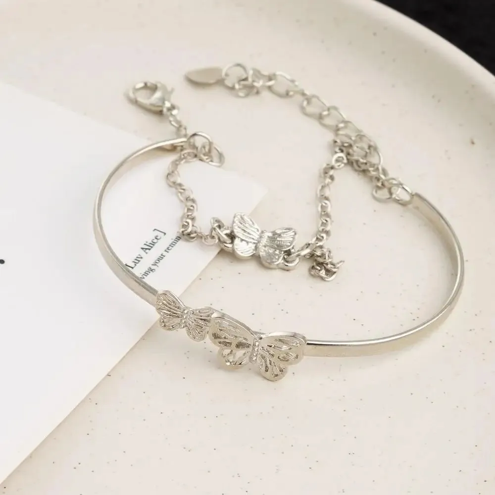 Women Gifts Bracelet Chains Stainless Steel 3 Color Set Bracelets Bangles Accessory Bracelets