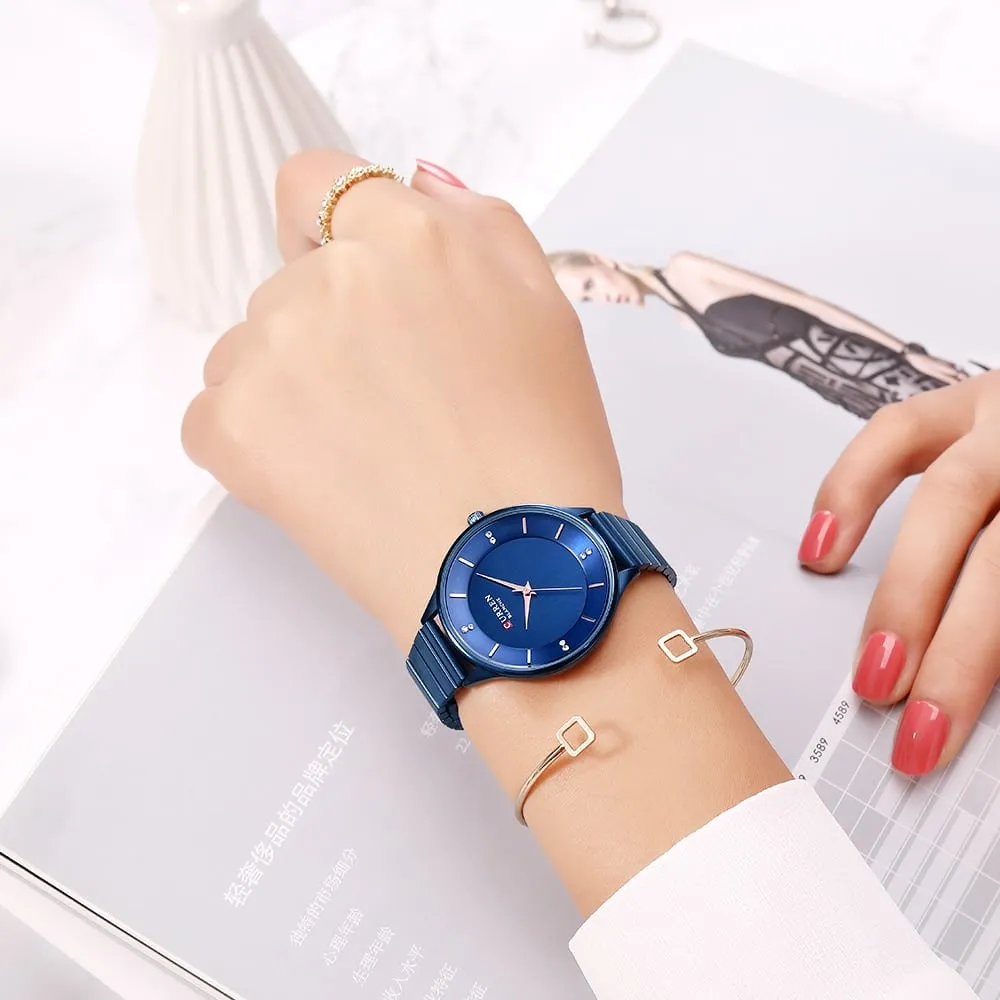 Women's Modern Design Stainless Steel Watch