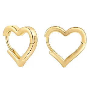Y2K Minimalist Heart-Shaped Earrings for a Chic Look