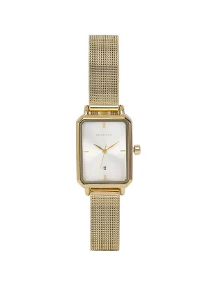Zara Gold Mesh Analogue Watch (Gold)