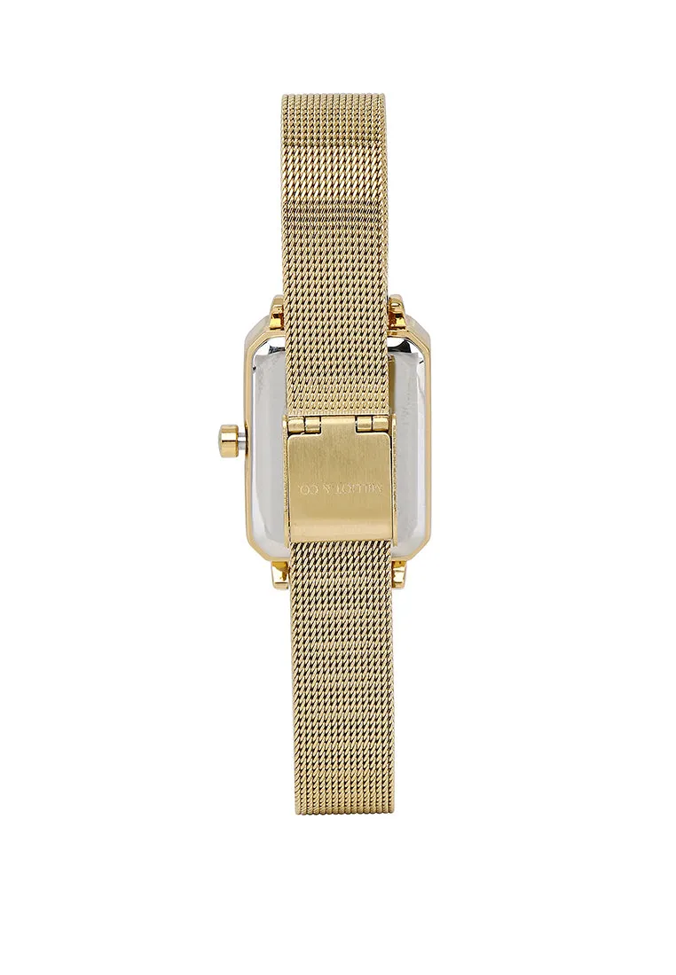 Zara Gold Mesh Analogue Watch (Gold)