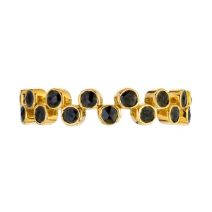 Zig Zag Black Diamond Band
