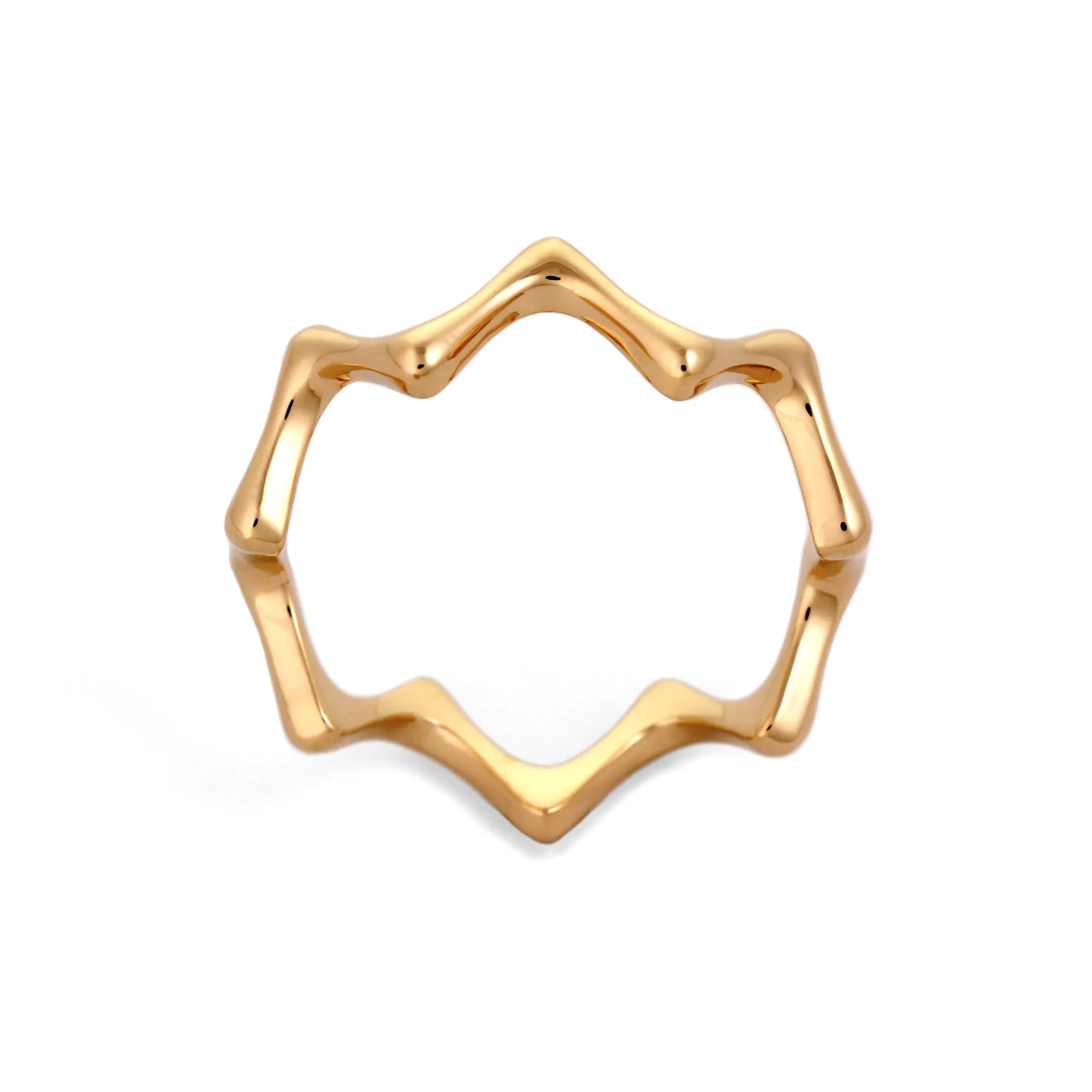 Zig Zag Ring in 14K Gold