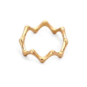 Zig Zag Ring in 14K Gold