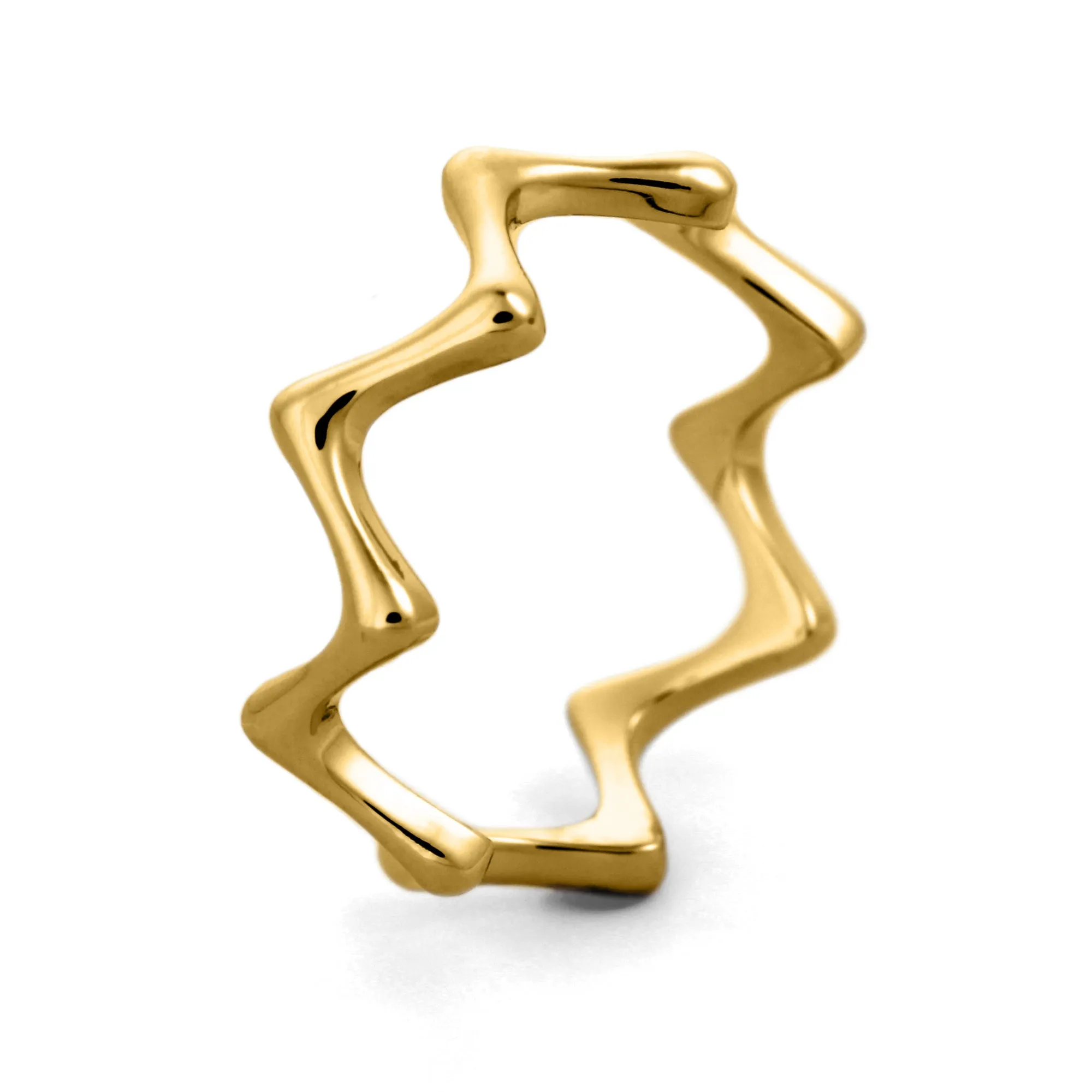 Zig Zag Ring in 14K Gold