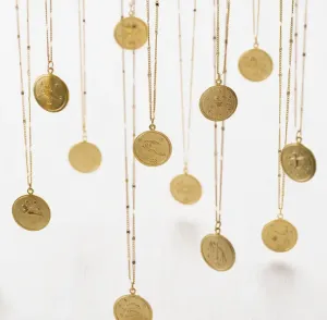Zodiac Medallion Necklaces