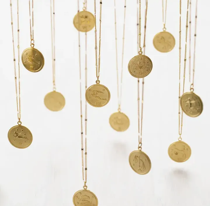 Zodiac Medallion Necklaces
